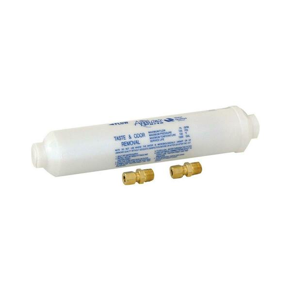 Ez-Flo Eastman 0.25 in. Compression x 0.25 in. Dia. Compression Plastic 10 in. In-Line Water Ice Maker Filter 4810859